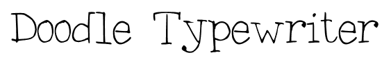 Doodle Typewriter font
